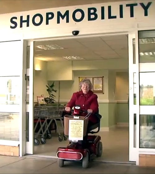 Shopmobility Book a mobility scooter to go shopping