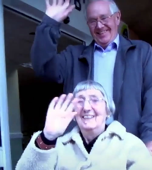 Accessible transport Picture of two people waving