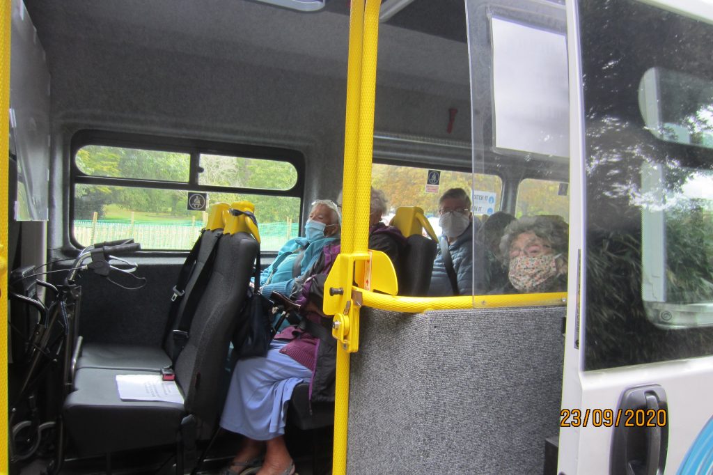Group of passengers on the bus